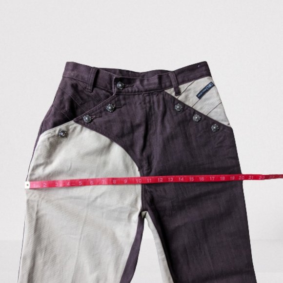 Vintage Western Ethics Two Toned Jeans and Matching Vest (RARE) - Picture 10 of 11